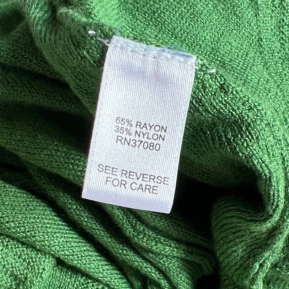 🍃Green Open Front Women's Sweater - Picture 3 of 15